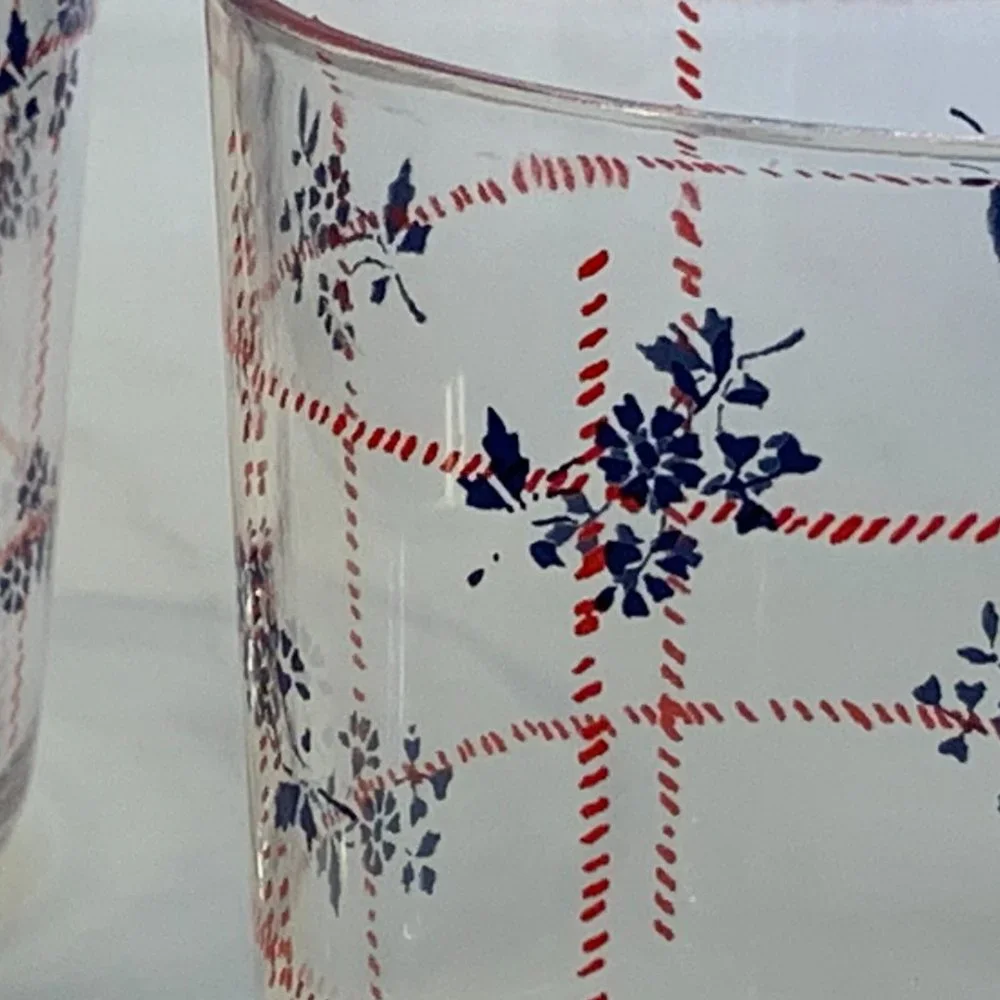 4 Old Fashioned-styled Americana Plastic Tumblers -NWT